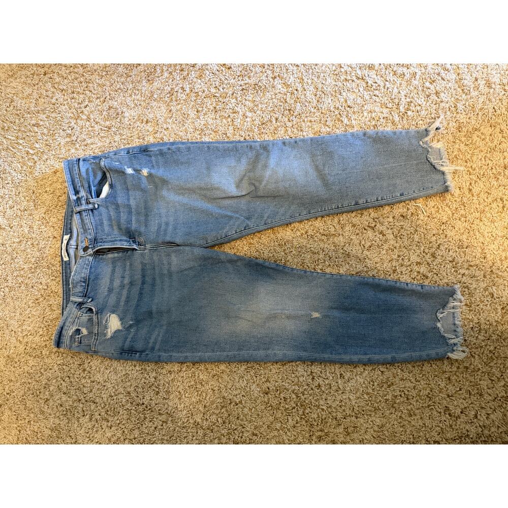 Abercrombie & Fitch The Super Skinny Ankle Mid Rise Jean 16 short